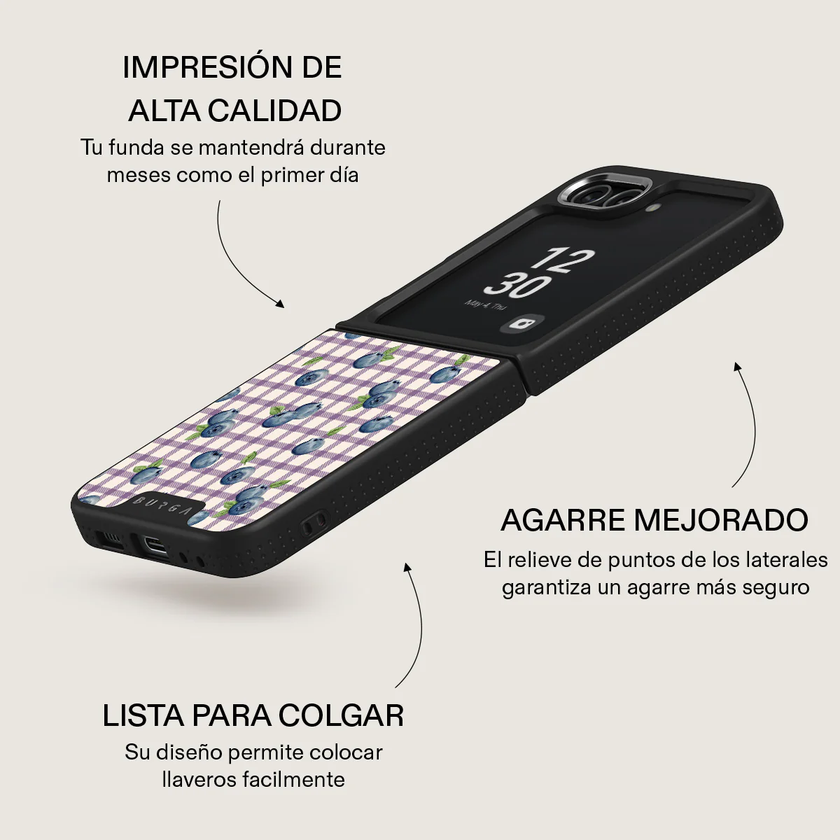 Blueberry Muffin - Samsung Galaxy Z Flip 5 Funda - Image 19
