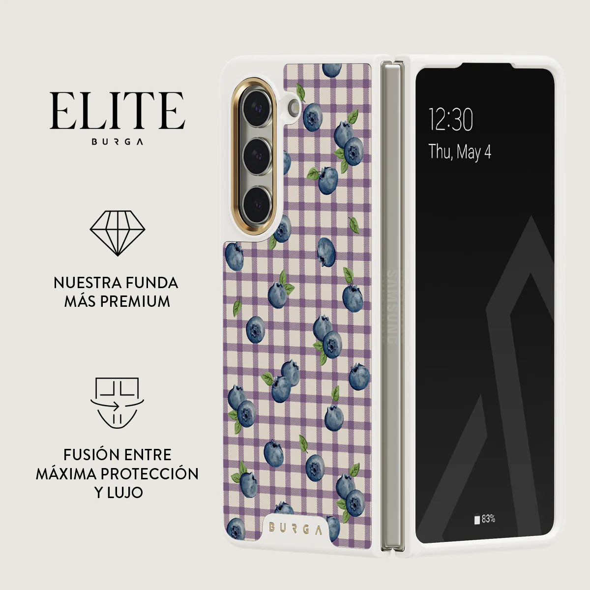 Blueberry Muffin - Samsung Galaxy Z Fold 5 Funda - Image 16