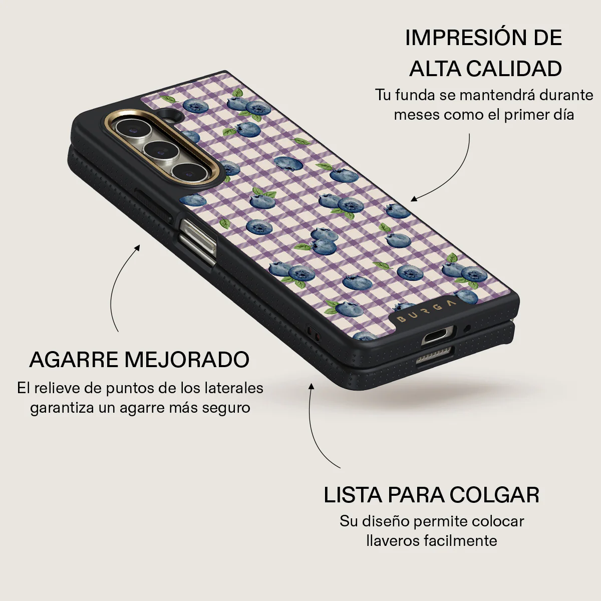 Blueberry Muffin - Samsung Galaxy Z Fold 5 Funda - Image 5