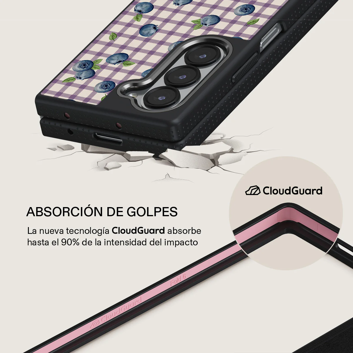 Blueberry Muffin - Samsung Galaxy Z Fold 6 Funda - Image 10