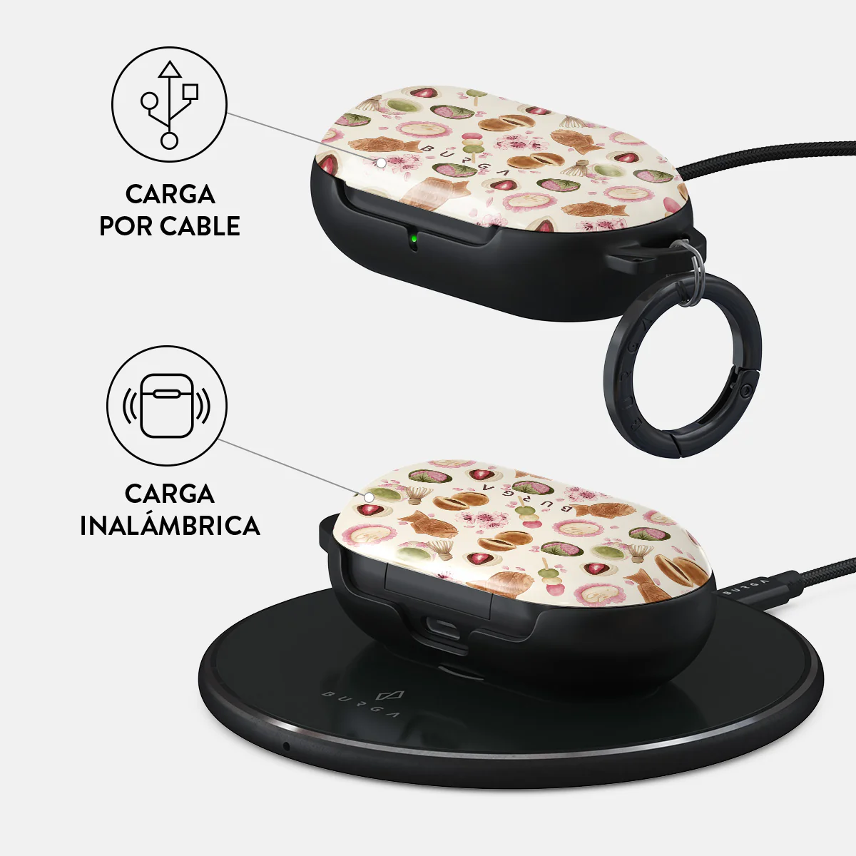 Café Haru - Samsung Galaxy Buds Plus Funda - Image 3