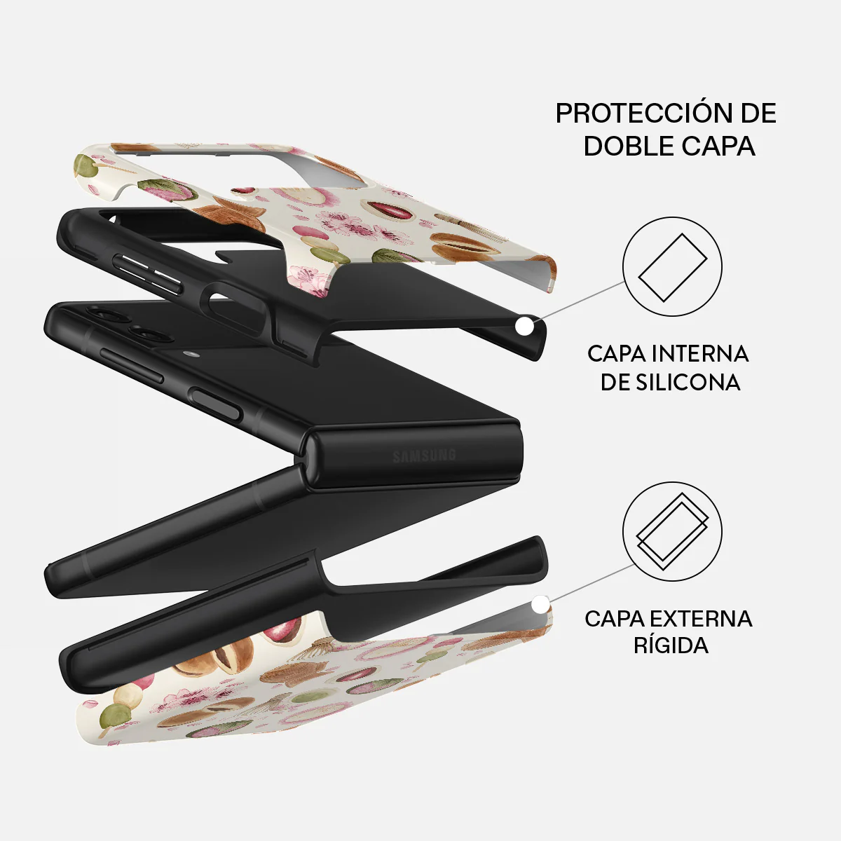 Café Haru - Samsung Galaxy Z Flip 3 Funda - Image 2