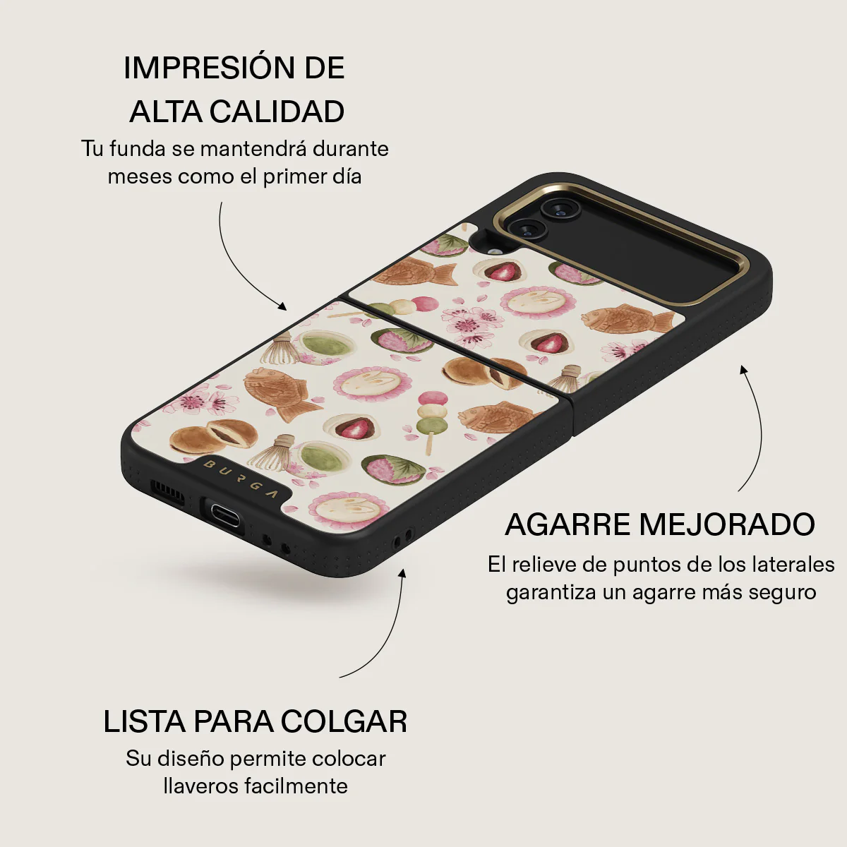 Café Haru - Samsung Galaxy Z Flip 4 Funda - Image 18