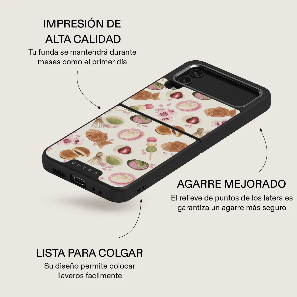 Café Haru - Samsung Galaxy Z Flip 4 Funda - Image 24