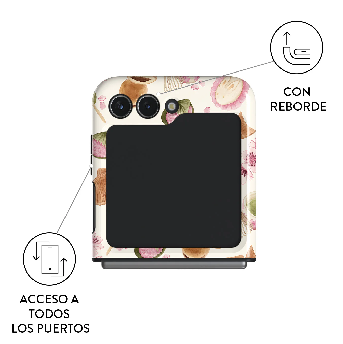 Café Haru - Samsung Galaxy Z Flip 5 Funda - Image 3