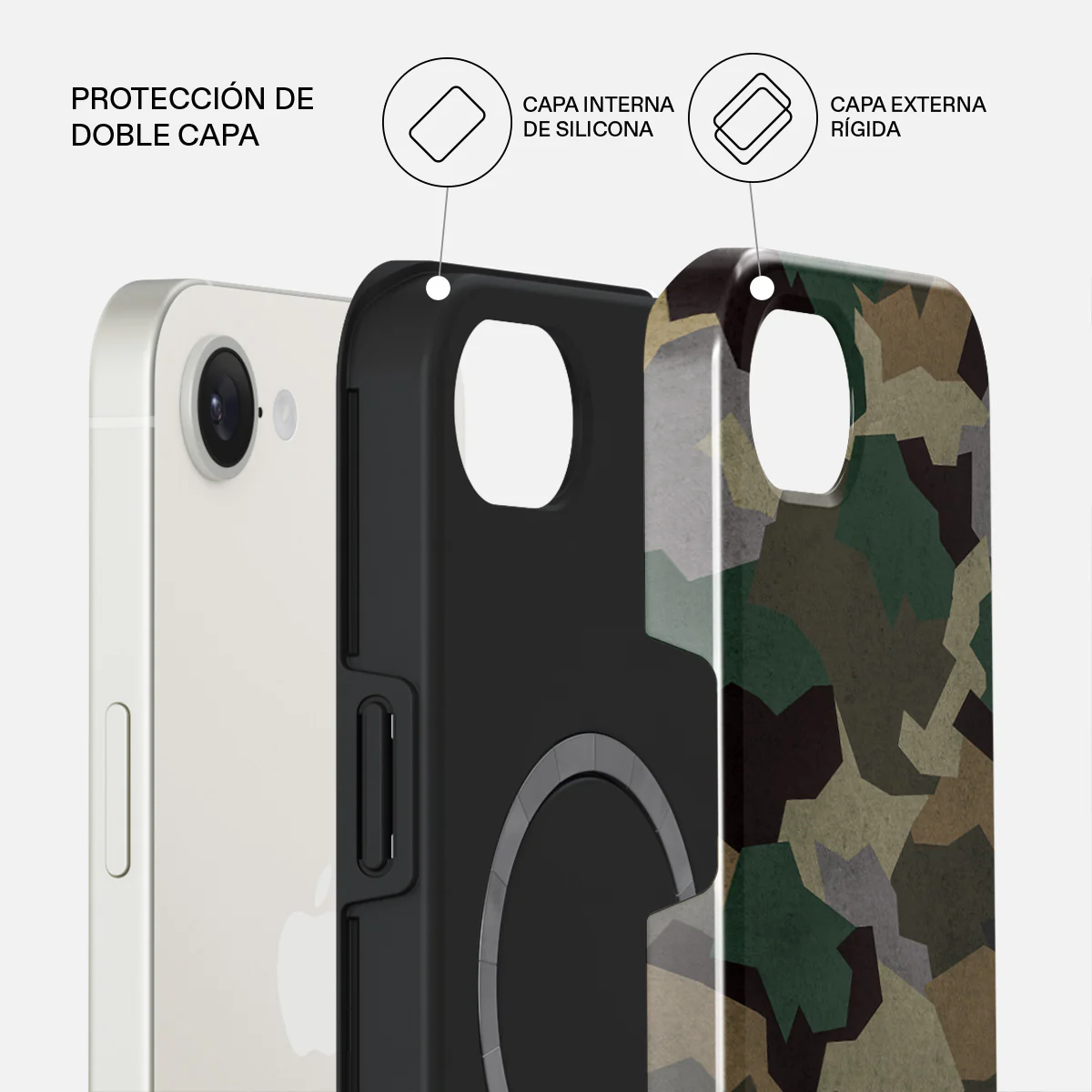 Tropical Green Camo - iPhone 17e Funda - Image 2