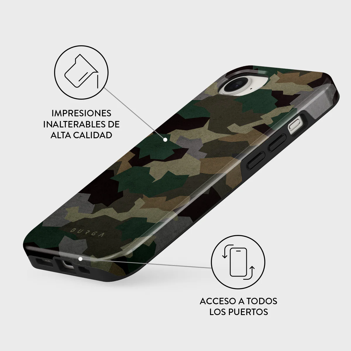 Tropical Green Camo - iPhone 17e Funda - Image 3