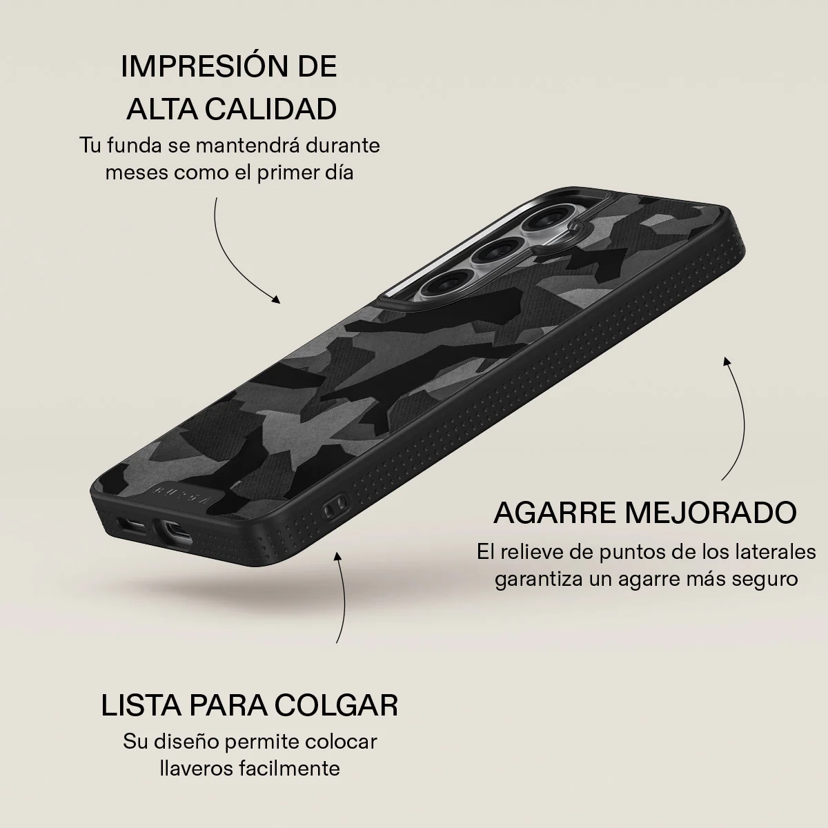 Night Black Camouflage - Samsung Galaxy S26 Funda - Image 16