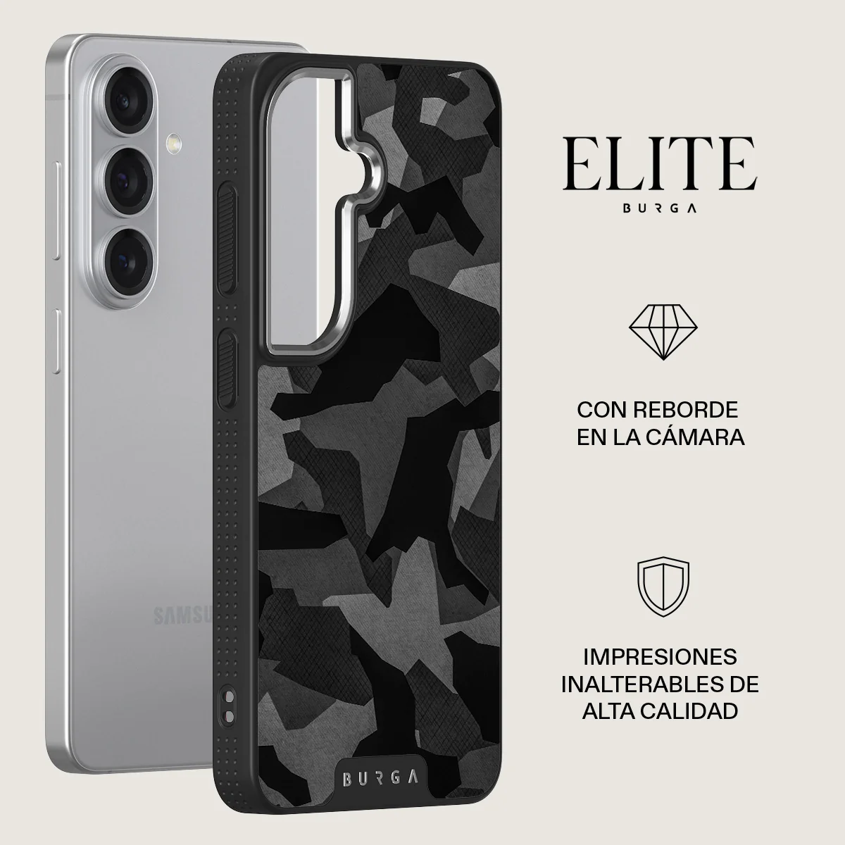Night Black Camouflage - Samsung Galaxy S26 Funda - Image 20