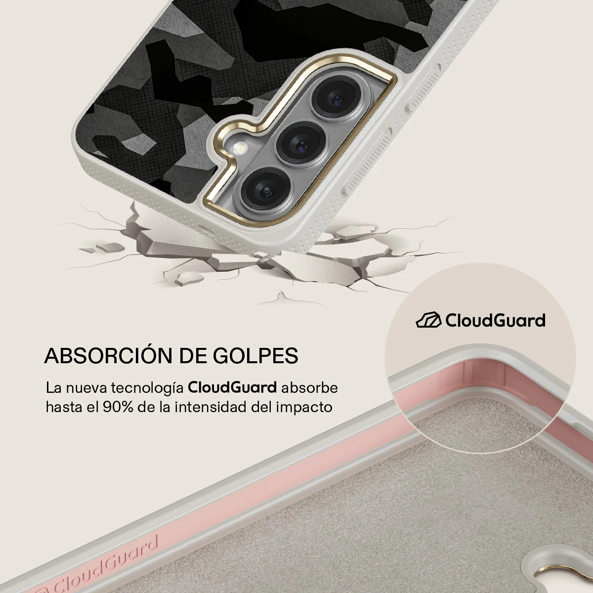 Night Black Camouflage - Samsung Galaxy S26 Funda - Image 28
