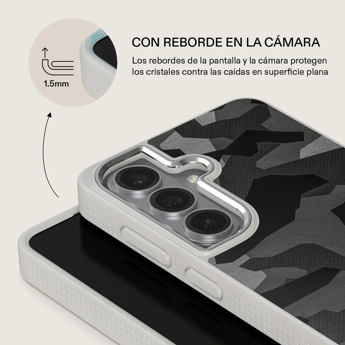 Night Black Camouflage - Samsung Galaxy S26 Funda - Image 36