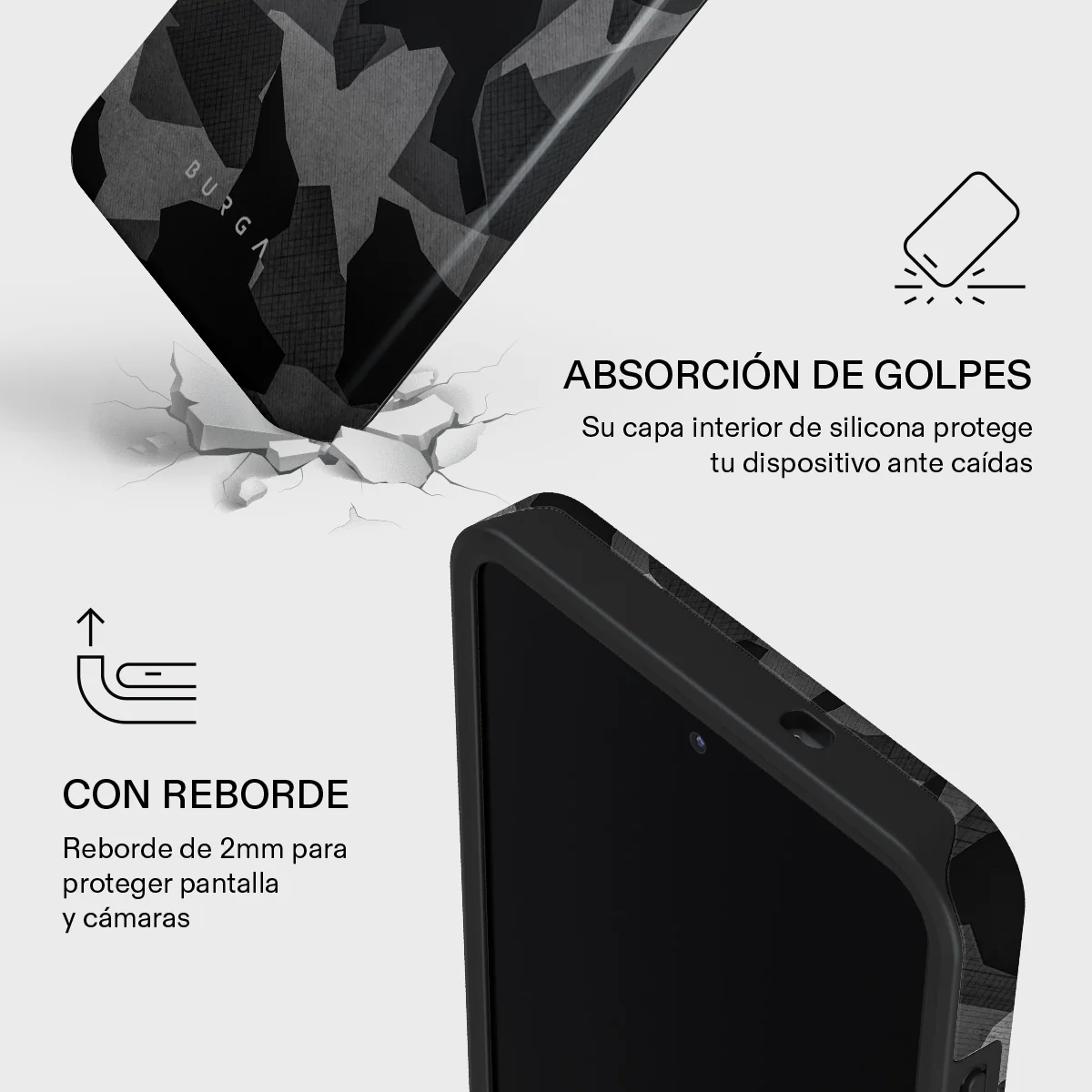 Night Black Camouflage - Samsung Galaxy S26 Funda - Image 4