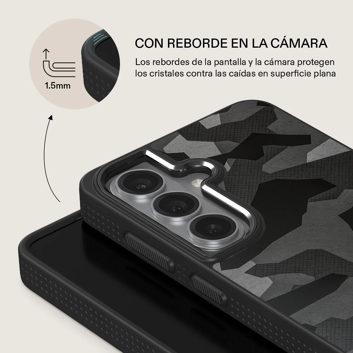 Night Black Camouflage - Samsung Galaxy S26 Plus Funda - Image 15