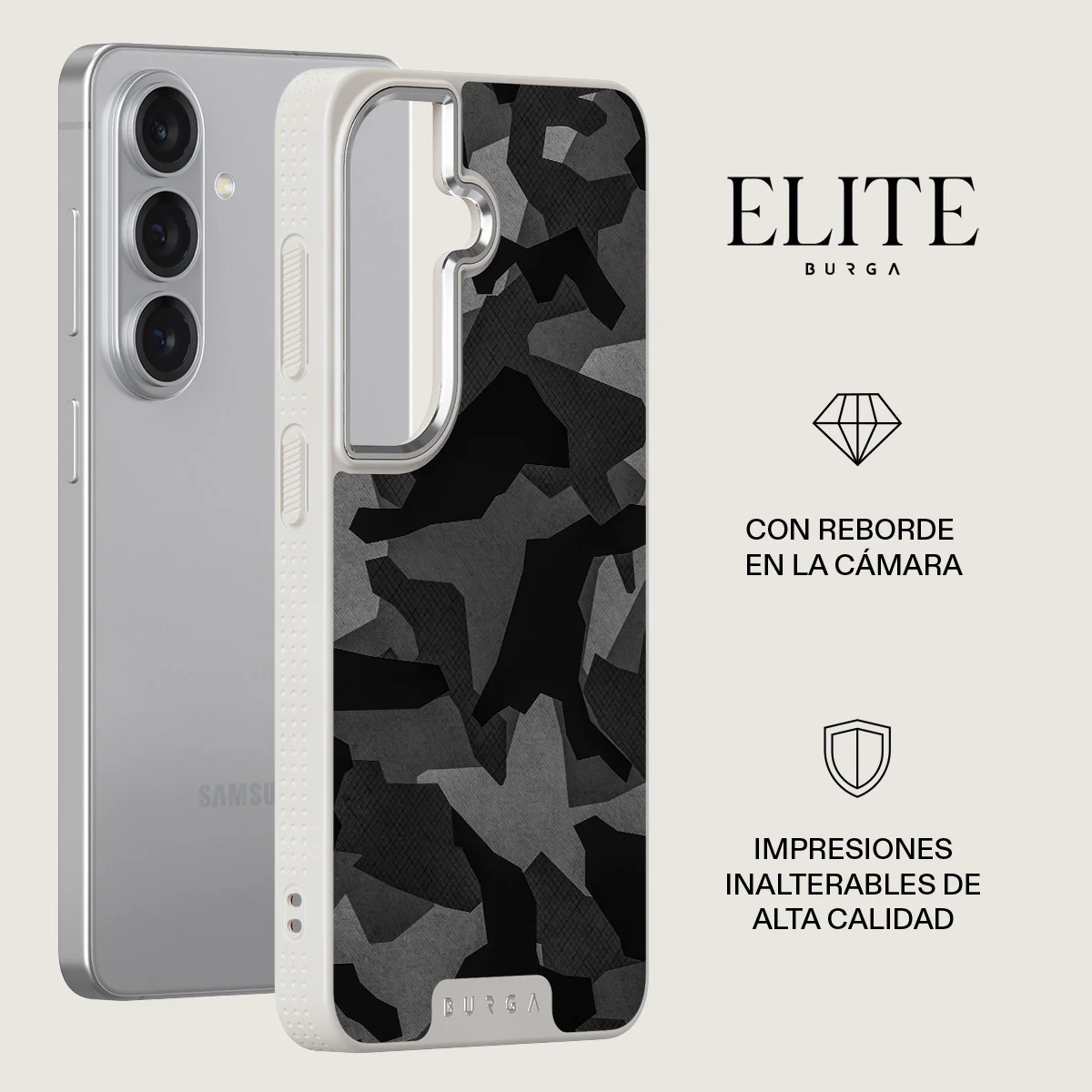 Night Black Camouflage - Samsung Galaxy S26 Plus Funda - Image 34