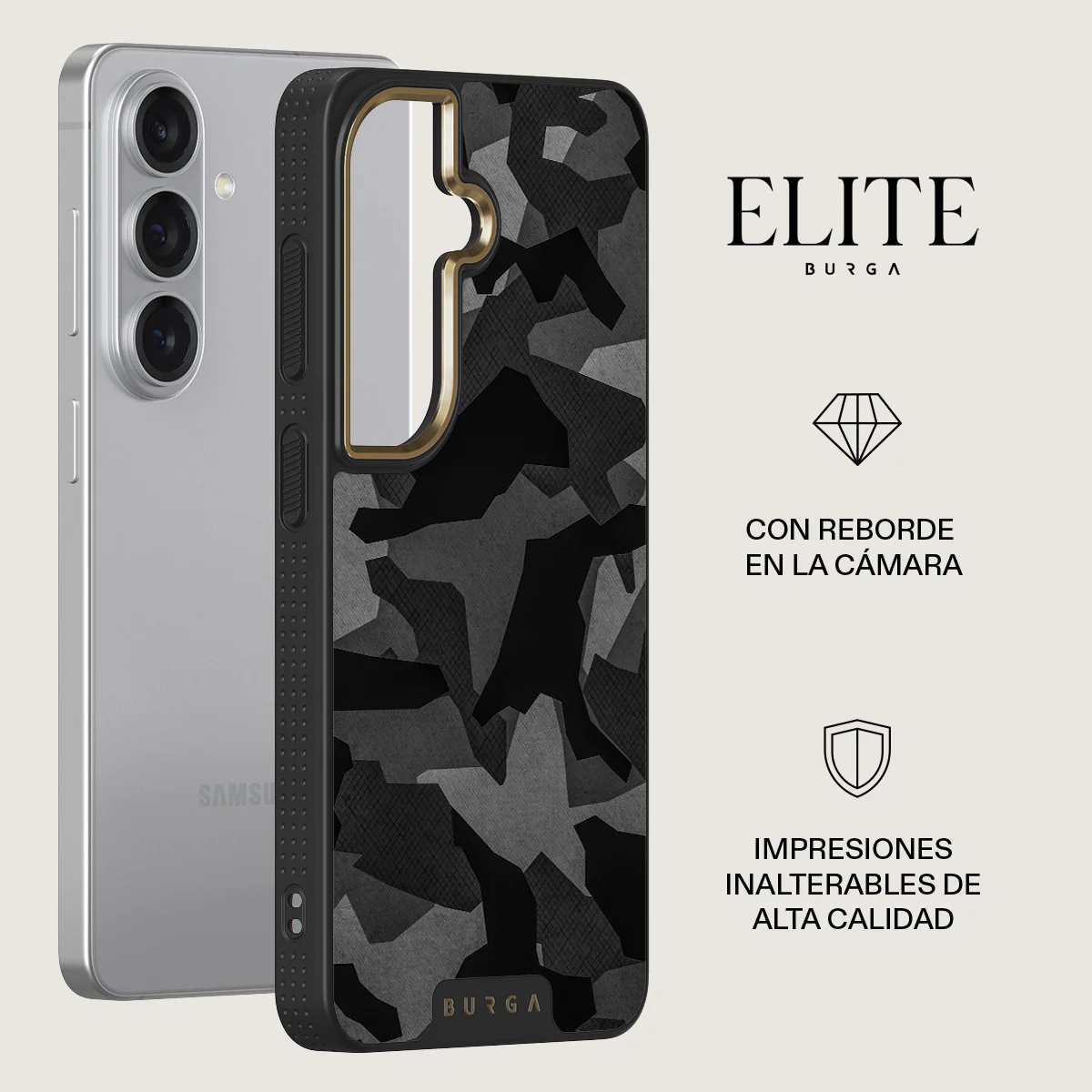 Night Black Camouflage - Samsung Galaxy S26 Plus Funda - Image 6