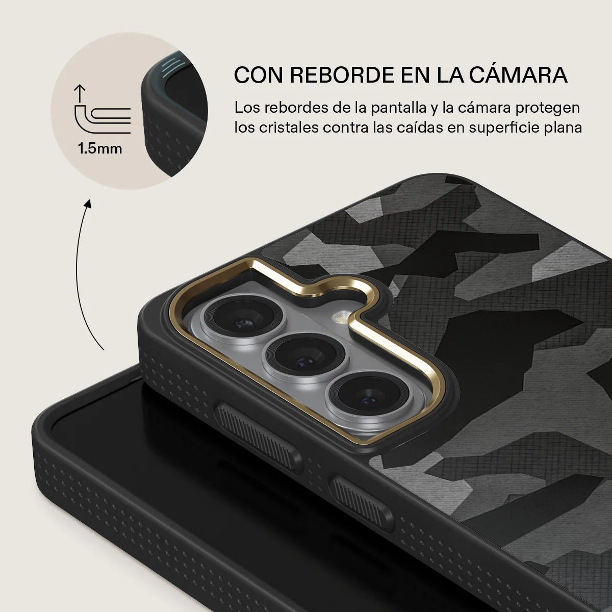 Night Black Camouflage - Samsung Galaxy S26 Plus Funda - Image 8