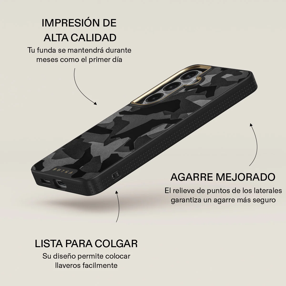 Night Black Camouflage - Samsung Galaxy S26 Plus Funda - Image 9
