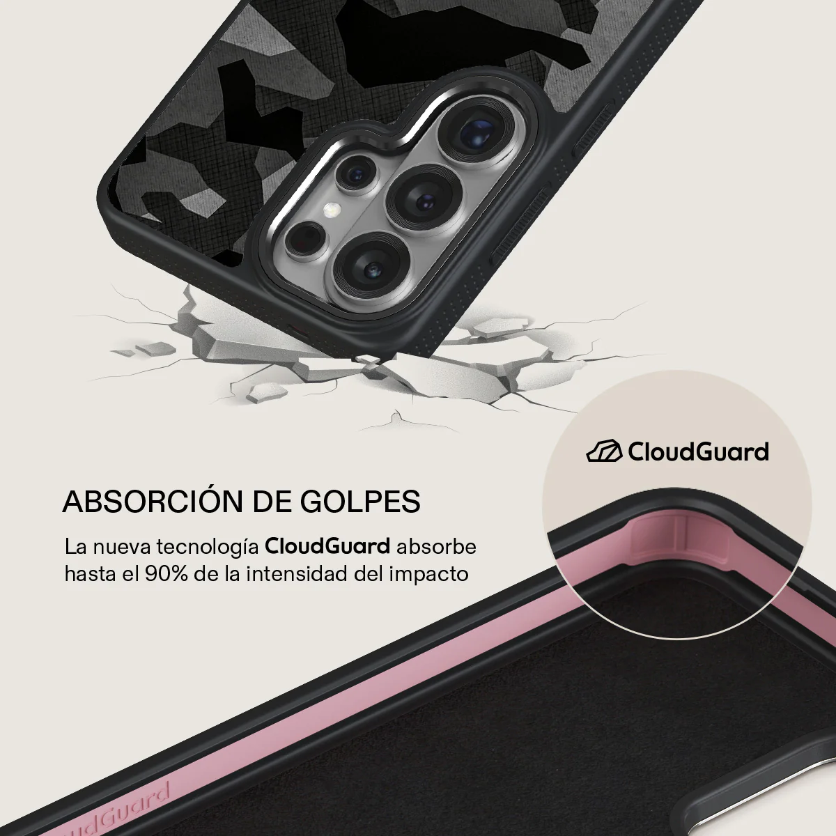 Night Black Camouflage - Samsung Galaxy S26 Ultra Funda - Image 14
