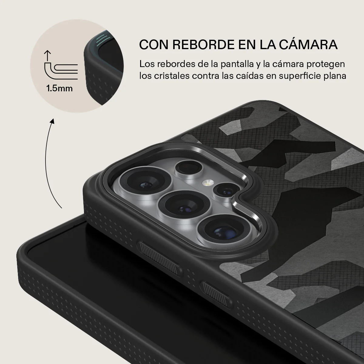 Night Black Camouflage - Samsung Galaxy S26 Ultra Funda - Image 15
