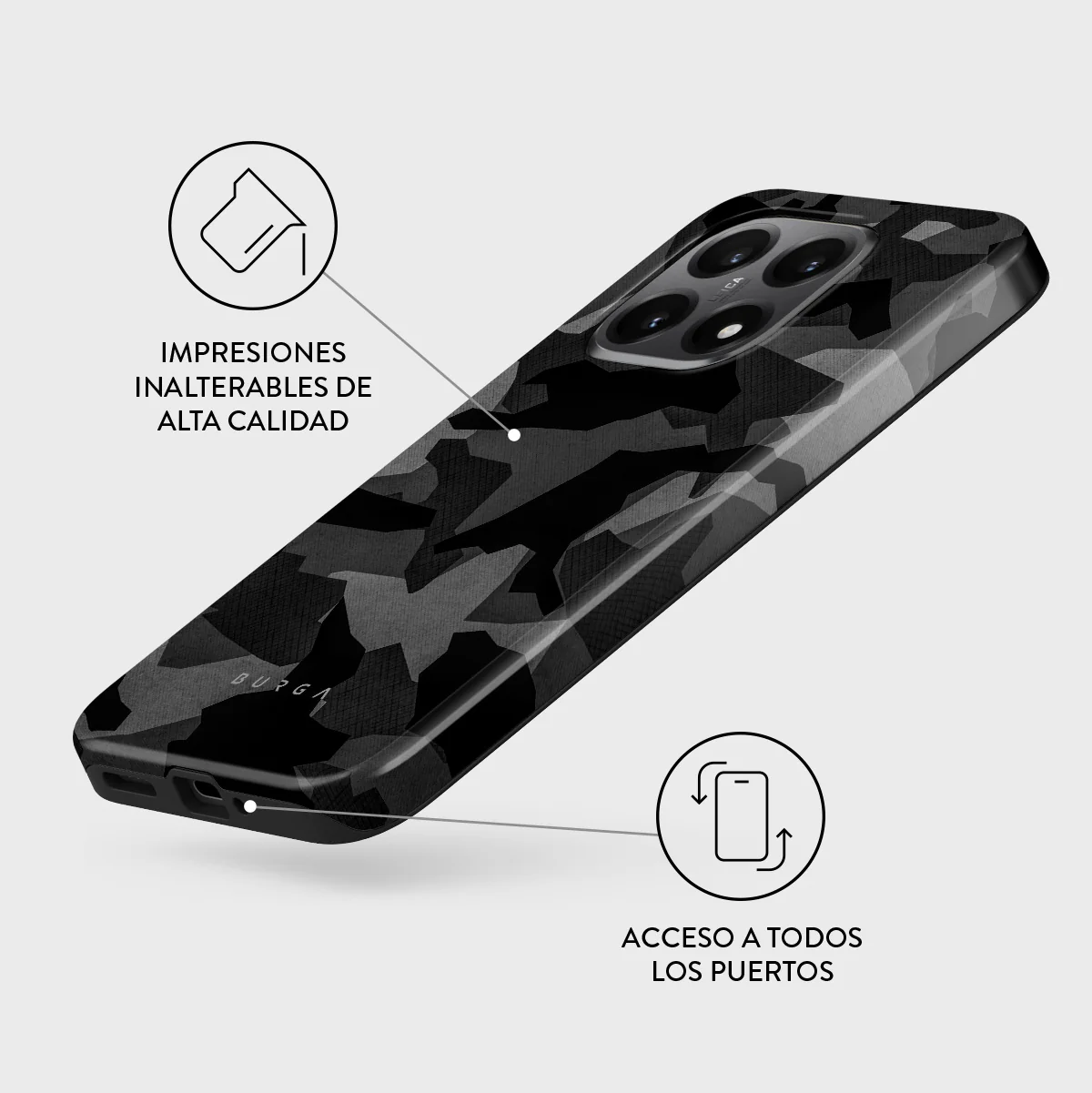Night Black Camouflage - Xiaomi 15T Funda - Image 3