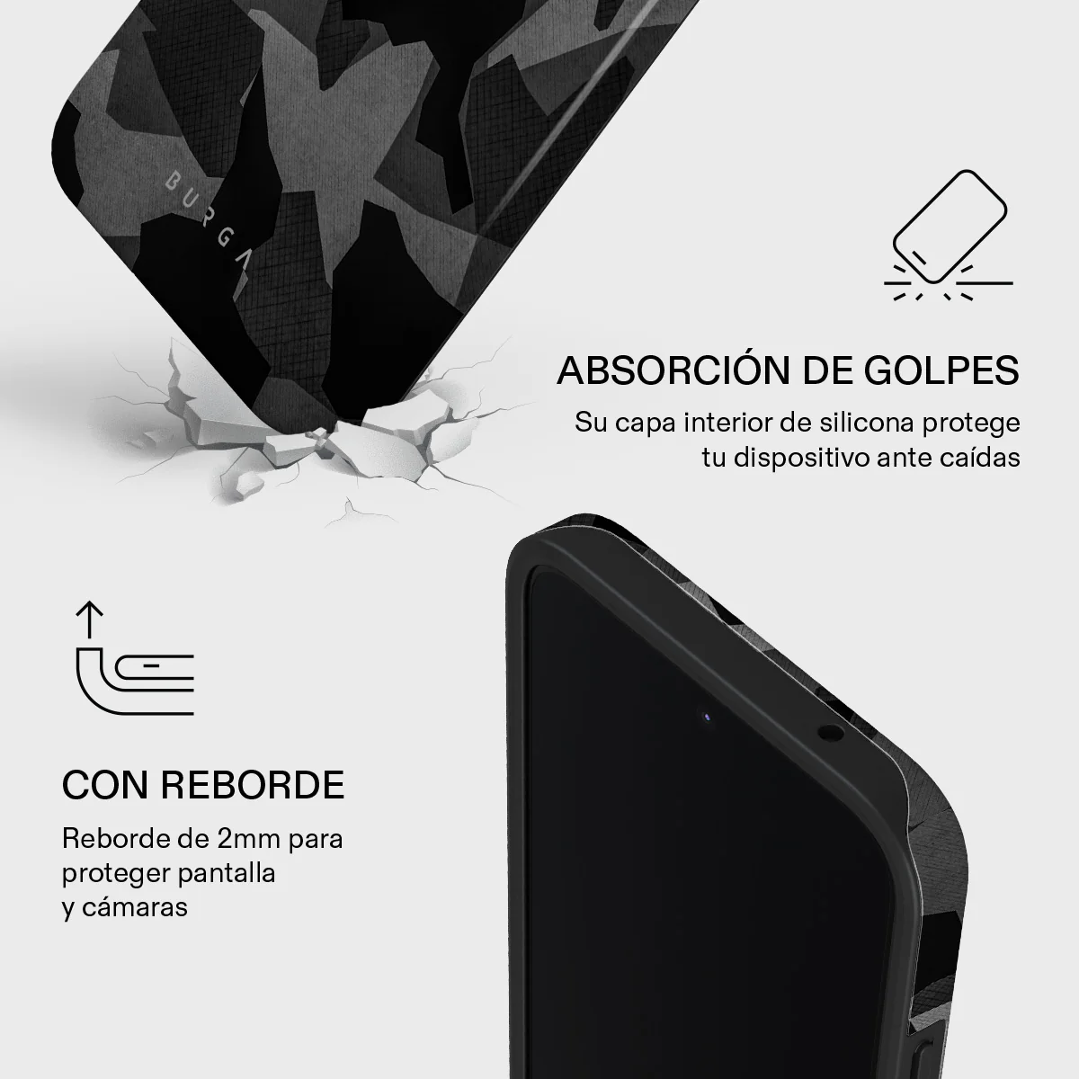 Night Black Camouflage - Xiaomi 15T Funda - Image 4