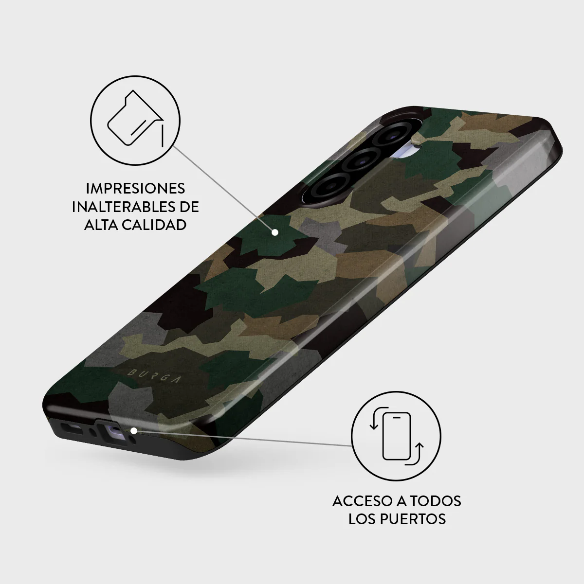 Tropical Green Camo - Samsung Galaxy A37 5G Funda - Image 3