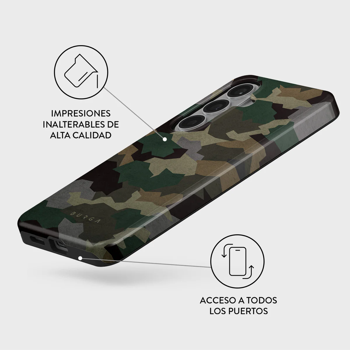 Tropical Green Camo - Samsung Galaxy S26 Funda - Image 3