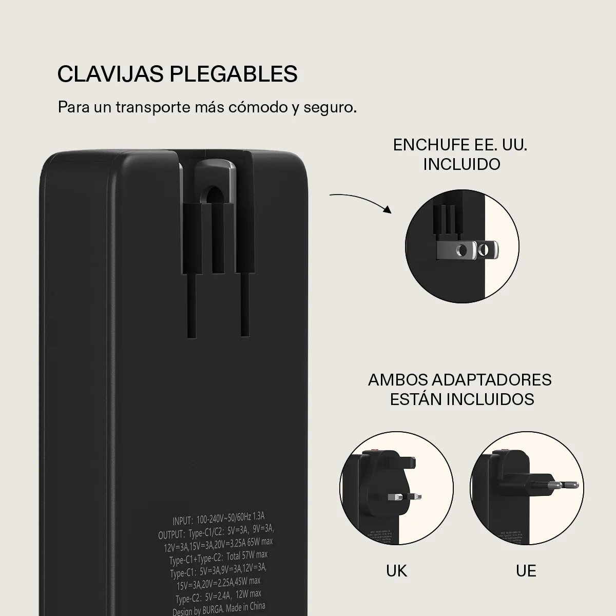 Cargador de pared de dos puertos - Image 4