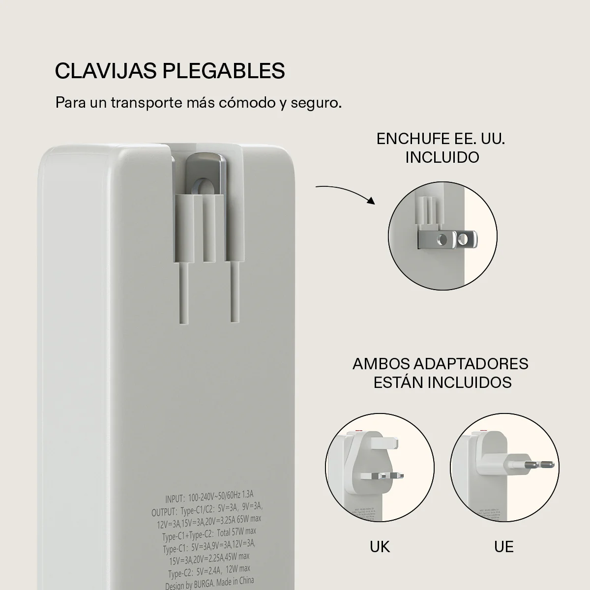 Cargador de pared de dos puertos - Image 9