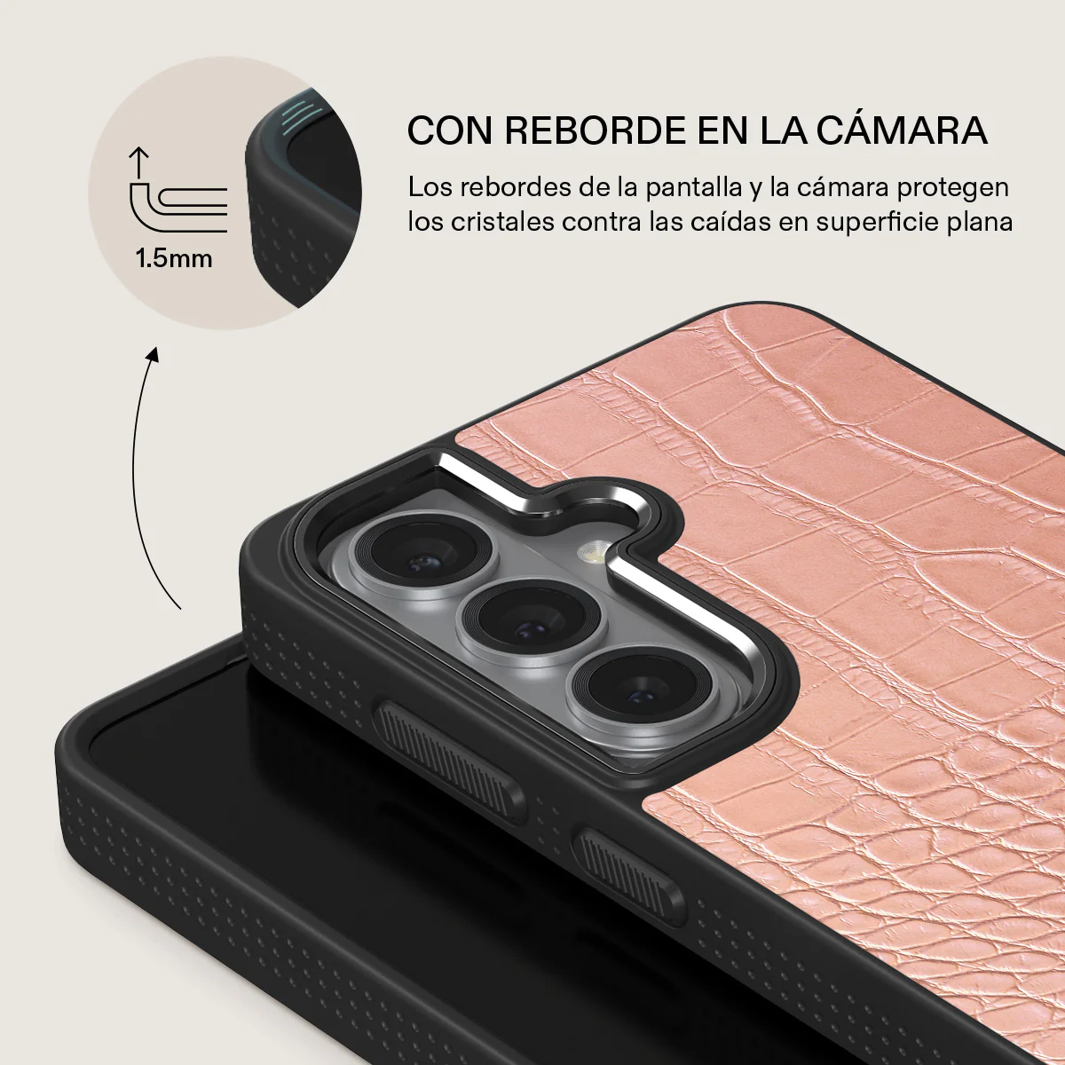 Pink Croco - Samsung Galaxy S26 Funda - Image 15