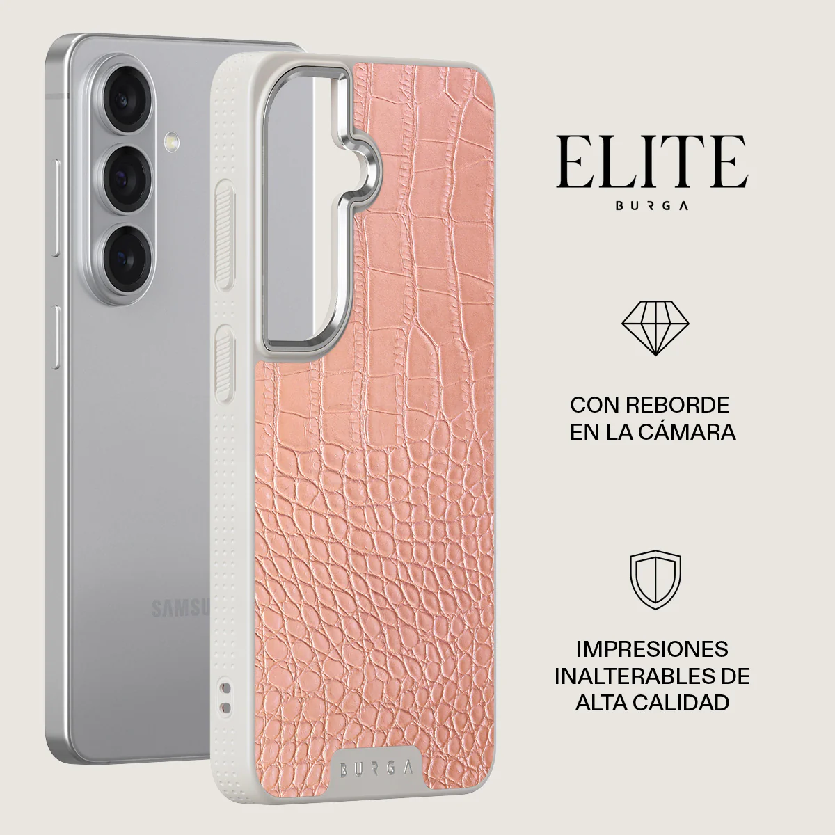 Pink Croco - Samsung Galaxy S26 Plus Funda - Image 34