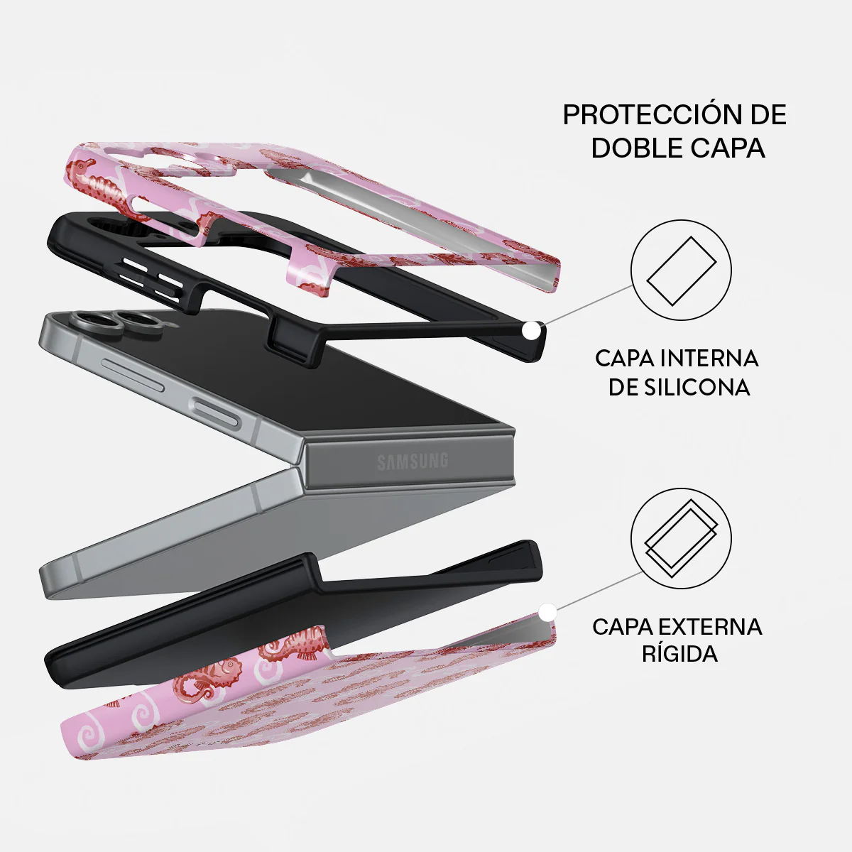 Coral Reef - Samsung Galaxy Z Flip 7 FE Funda - Image 2