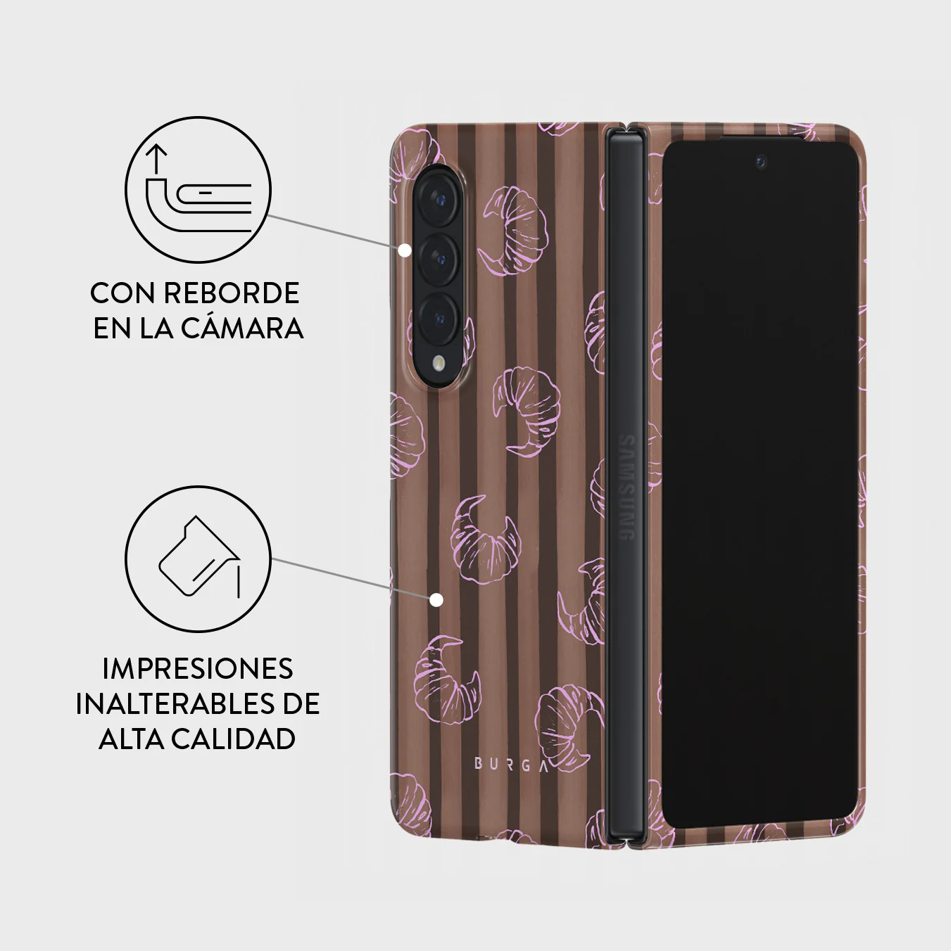 Girl Dinner - Samsung Galaxy Z Fold 4 Funda - Image 3
