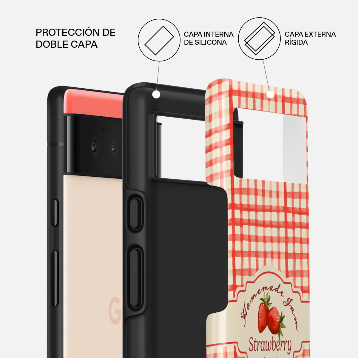 Grandma's Jam - Google Pixel 6a Funda - Image 2