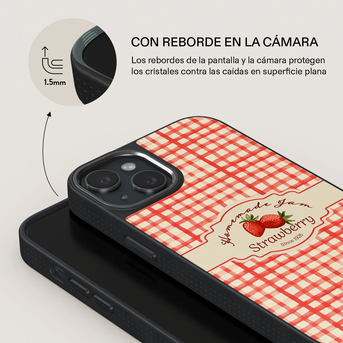 Grandma's Jam - iPhone 15 Funda - Image 15