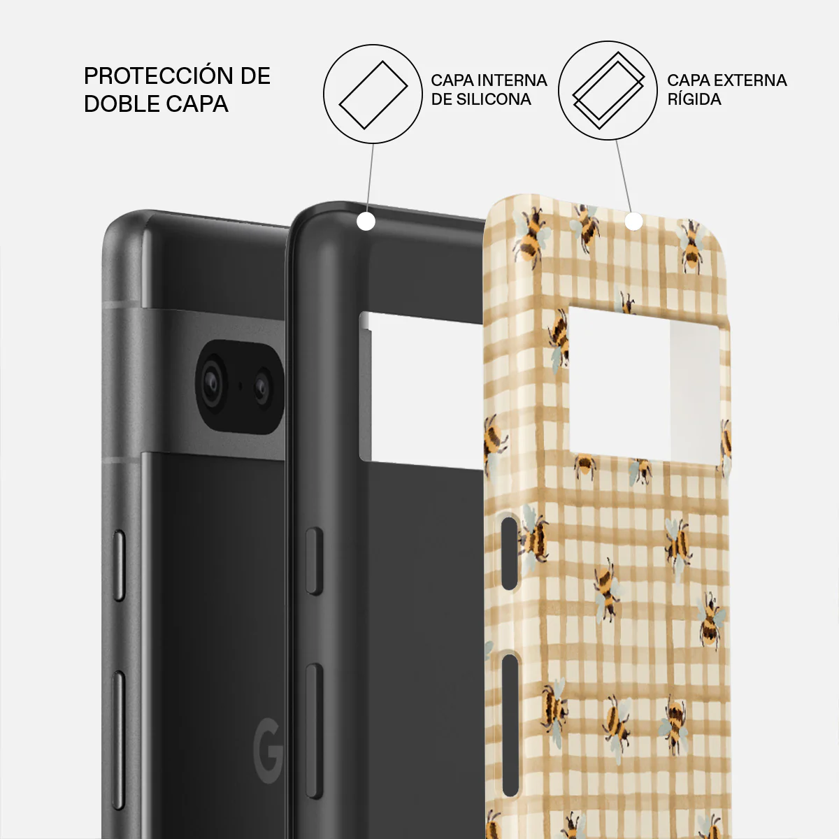 Honeycomb - Google Pixel 7a Funda - Image 2
