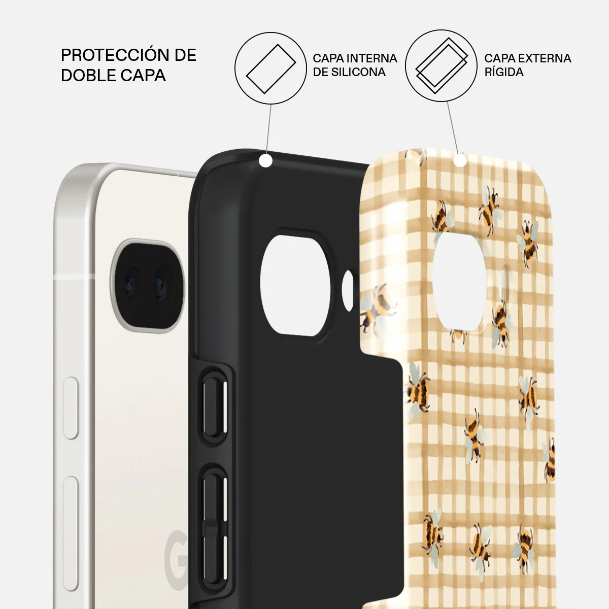 Honeycomb - Google Pixel 9a Funda - Image 2
