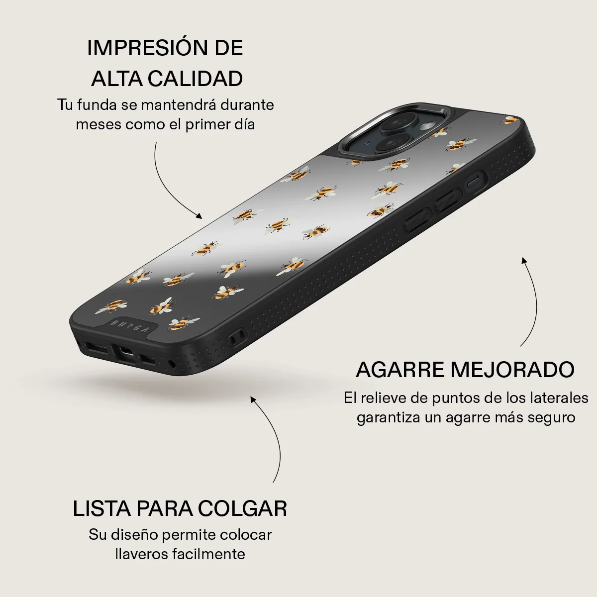 Honeycomb - iPhone 15 Funda - Image 39