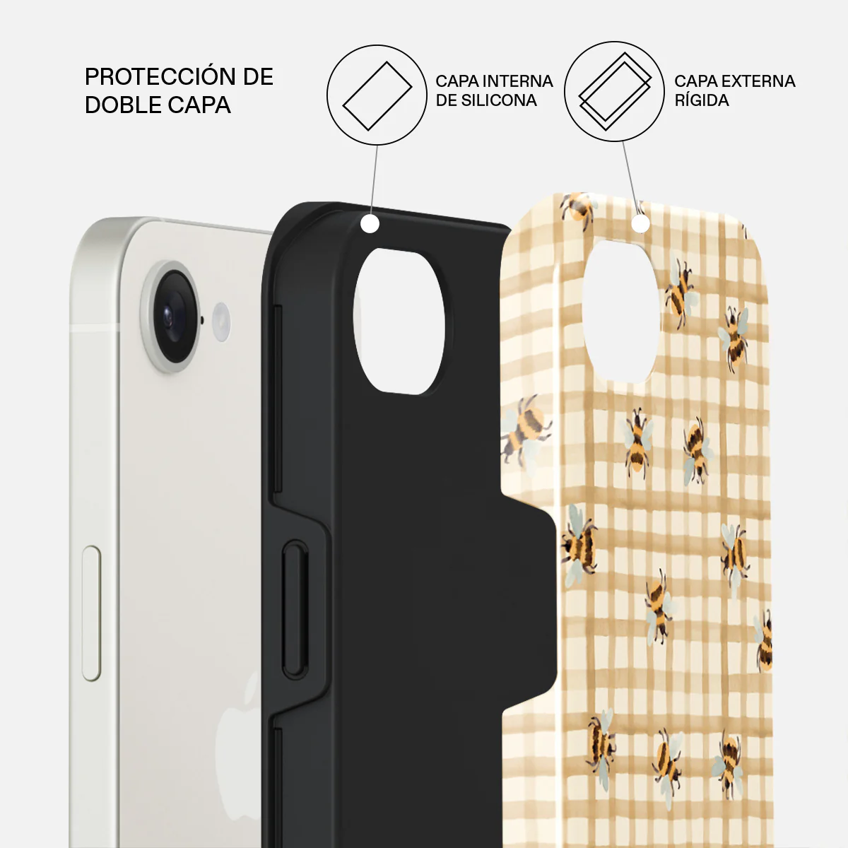 Honeycomb - iPhone 16e Funda - Image 2