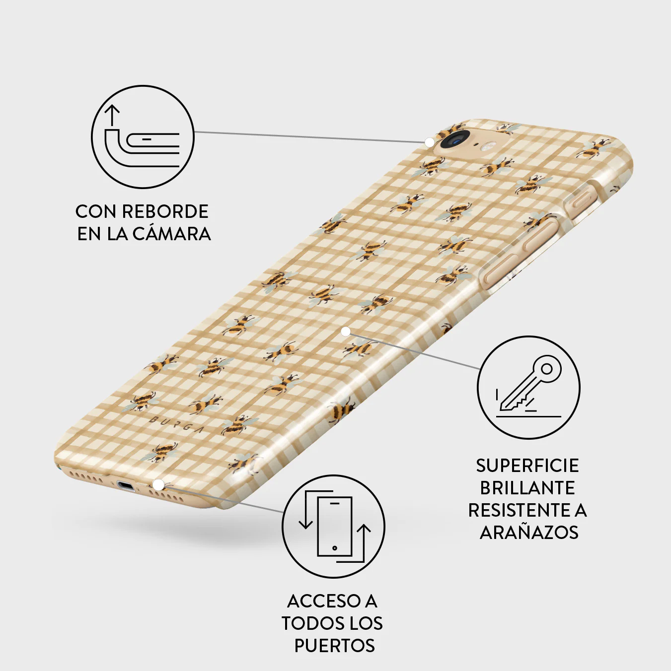 Honeycomb - iPhone 7 / iPhone 8 Funda - Image 3