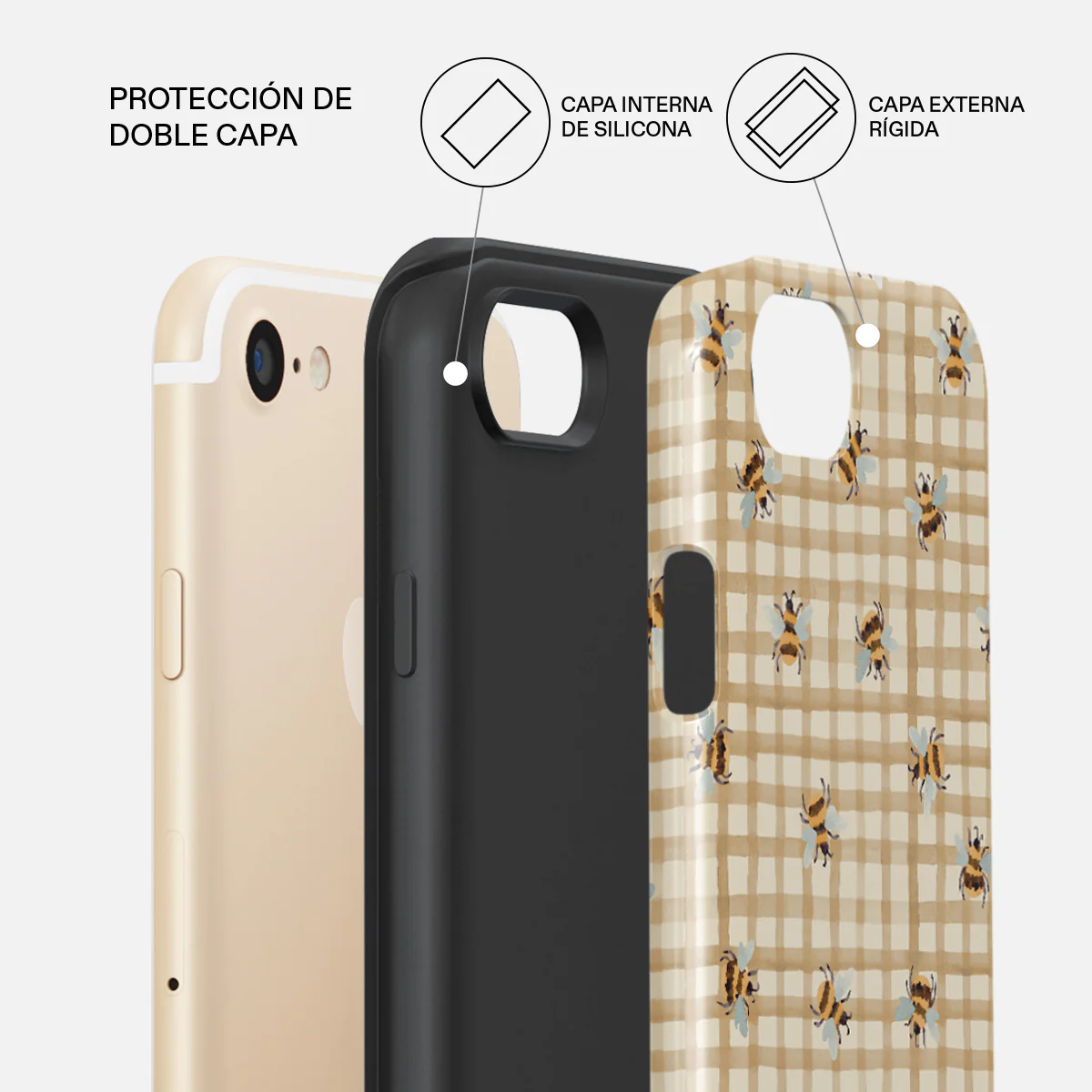Honeycomb - iPhone 7 / iPhone 8 Funda - Image 6