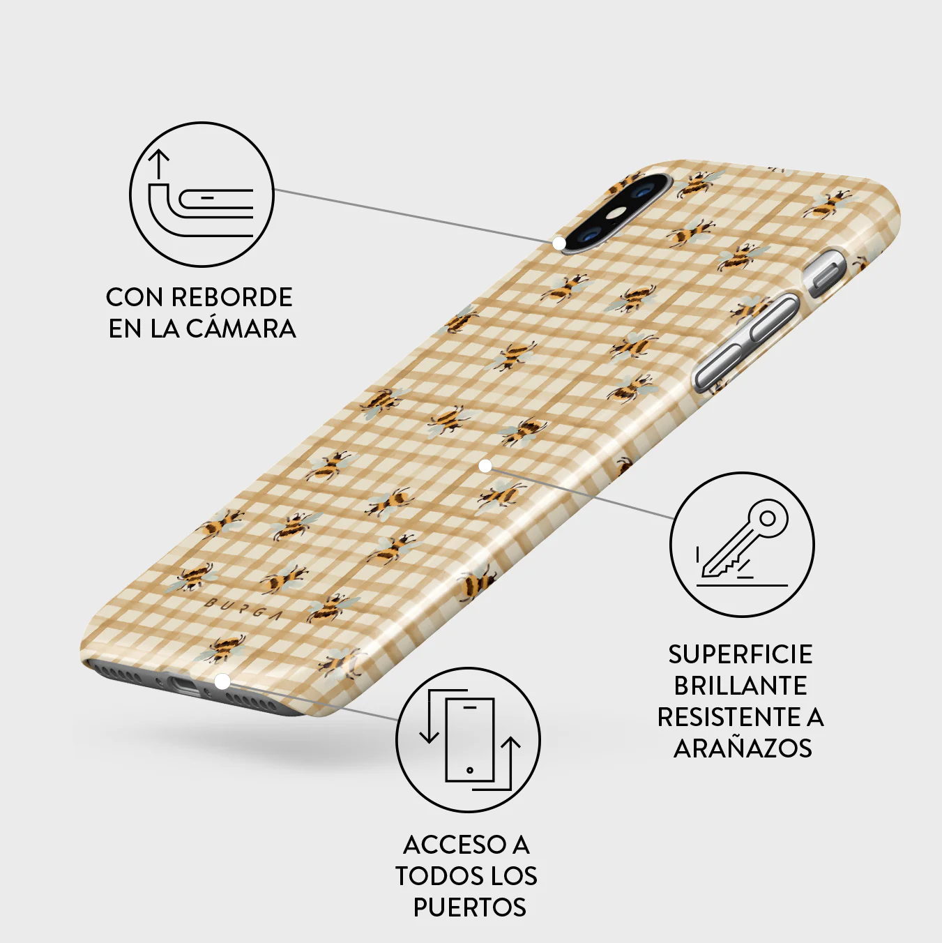 Honeycomb - iPhone XS Max Funda - Image 3