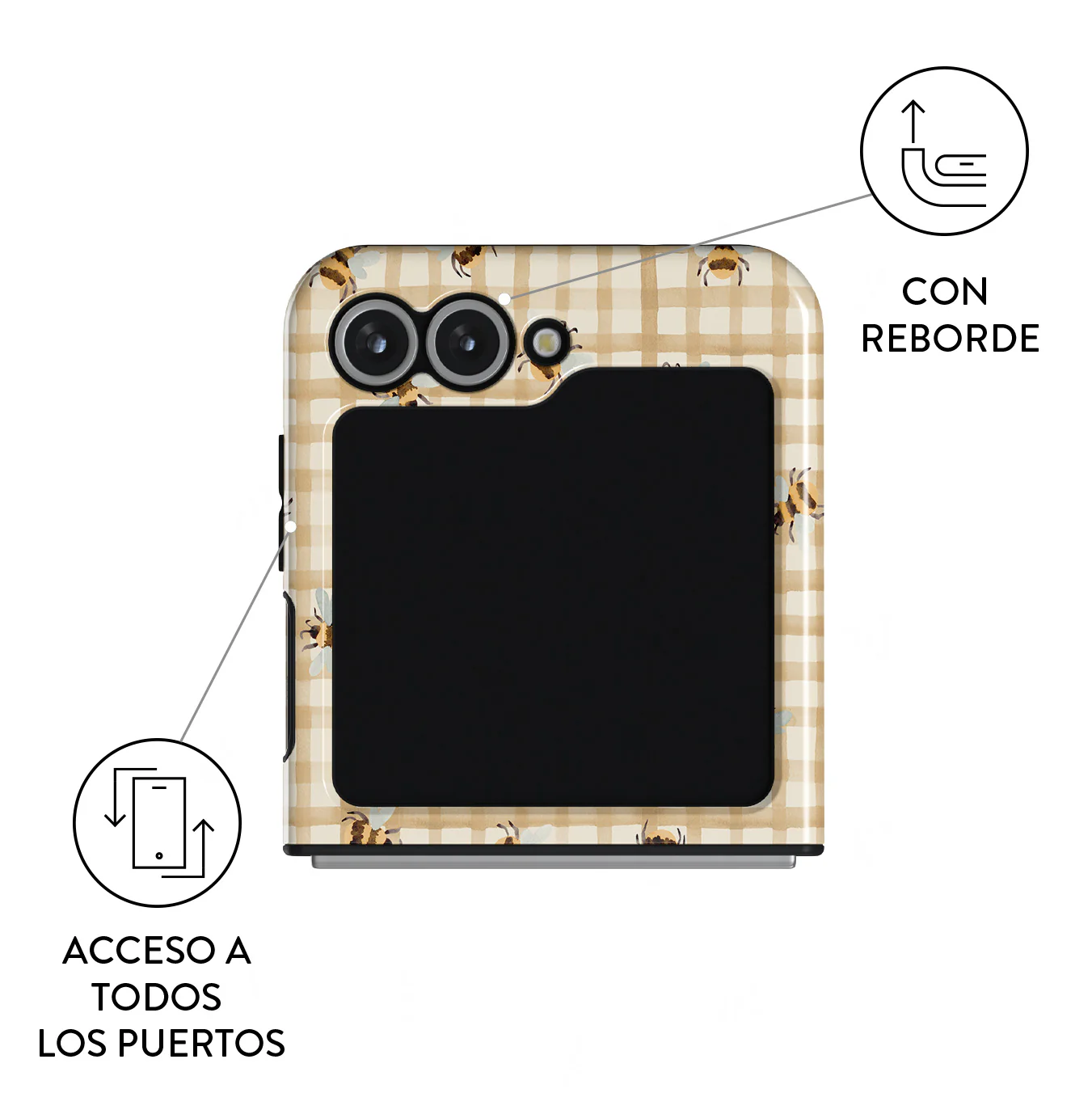 Honeycomb - Samsung Galaxy Z Flip 6 Funda - Image 3