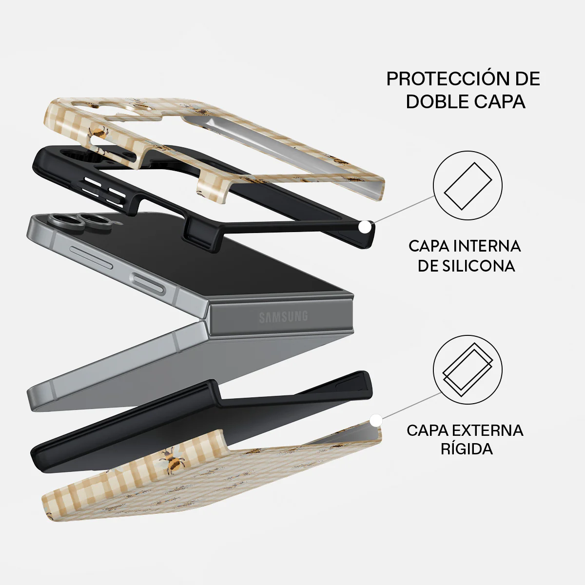 Honeycomb - Samsung Galaxy Z Flip 7 FE Funda - Image 2