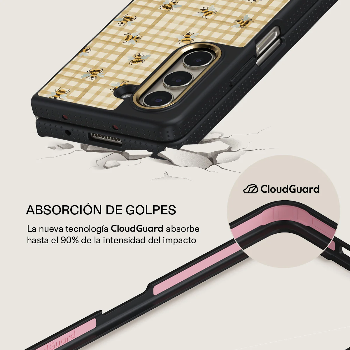 Honeycomb - Samsung Galaxy Z Fold 5 Funda - Image 3
