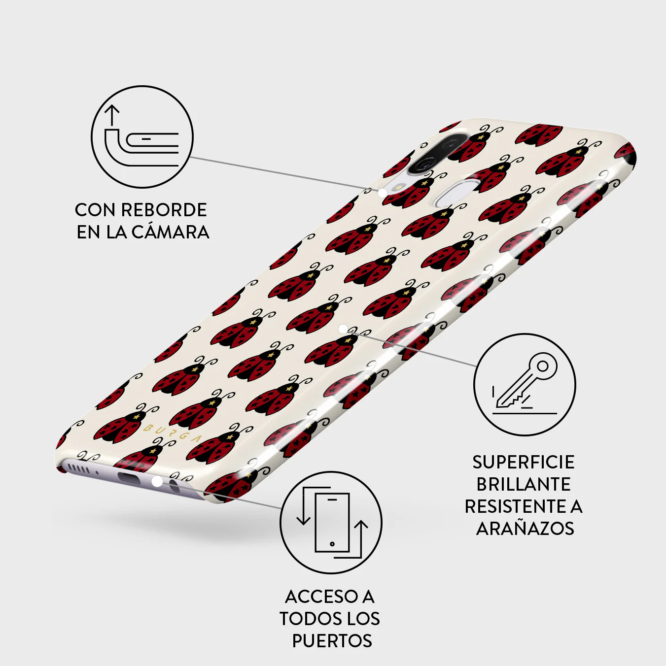 Lady Luck - Samsung Galaxy A40 Funda - Image 3