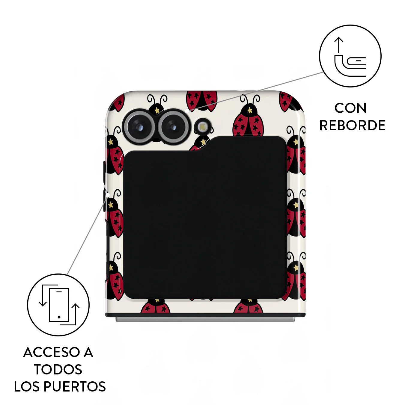Lady Luck - Samsung Galaxy Z Flip 7 FE Funda - Image 3