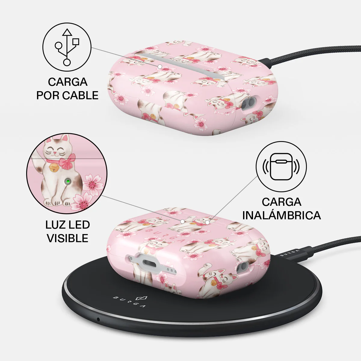 Maneki Neko - AirPods Pro 3 Funda - Image 3