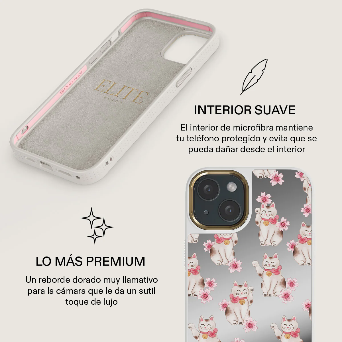 Maneki Neko - iPhone 15 Funda - Image 48