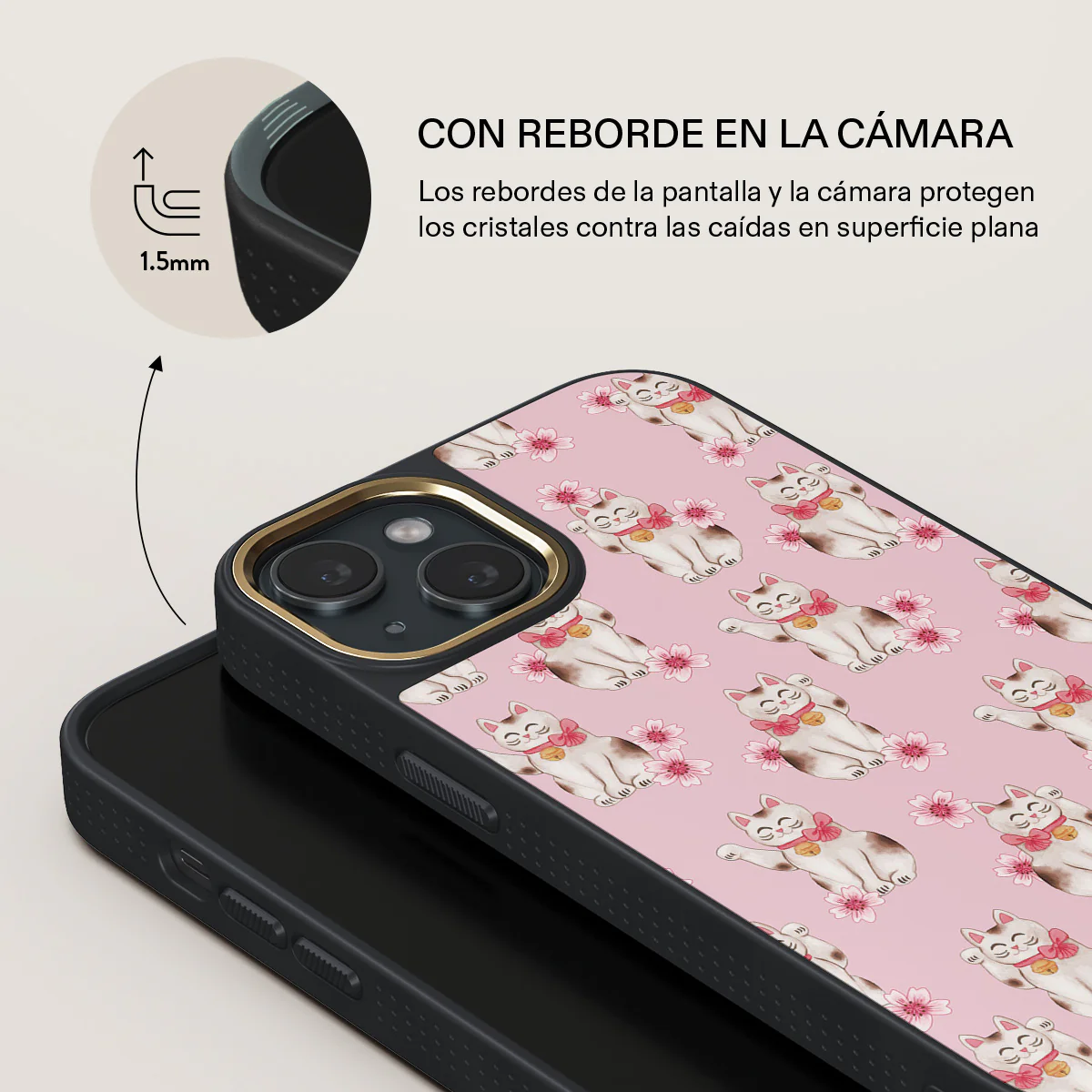 Maneki Neko - iPhone 15 Funda - Image 8